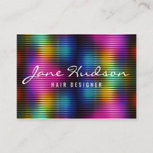 Colourful Minimalist Elegant Design Business Card
