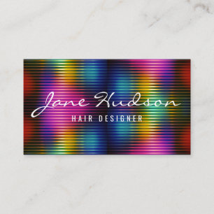 Colourful Minimalist Elegant Design Business Card