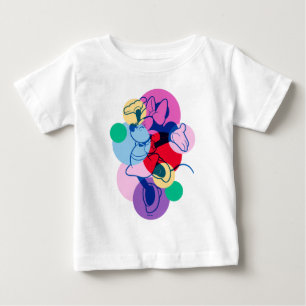 Colourful Minnie Mouse Modern Pop Art Baby T-Shirt