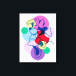 Colourful Minnie Mouse Modern Pop Art Canvas Print<br><div class="desc">Bold, artistic, and full of movement, this vibrant Minnie Mouse artwork blends overlapping shapes and energetic colours for a fresh, modern pop-art look. Minnie’s joyful pose shines through layers of playful hues, creating a dynamic design that feels creative, expressive, and fashion-forward. Perfect for customizable Zazzle products like apparel, wall art,...</div>