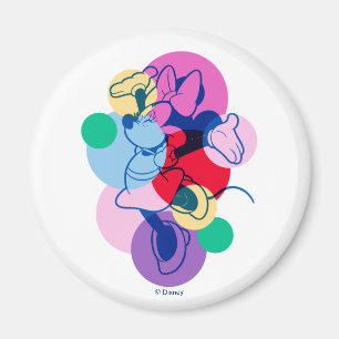 Colourful Minnie Mouse Modern Pop Art Magnet