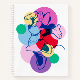 Colourful Minnie Mouse Modern Pop Art Notebook