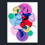 Colourful Minnie Mouse Modern Pop Art Poster<br><div class="desc">Bold, artistic, and full of movement, this vibrant Minnie Mouse artwork blends overlapping shapes and energetic colours for a fresh, modern pop-art look. Minnie’s joyful pose shines through layers of playful hues, creating a dynamic design that feels creative, expressive, and fashion-forward. Perfect for customizable Zazzle products like apparel, wall art,...</div>