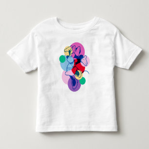 Colourful Minnie Mouse Modern Pop Art Toddler T-shirt
