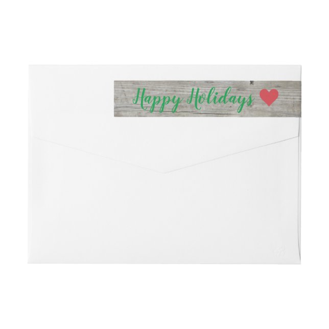 Colourful Mistletoe Holiday Address Label (Back)