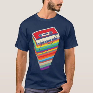 Colourful Mitape Cassettes 80s 90s friends T-Shirt