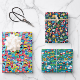 Colourful Mix Themed Wrapping Paper Sheet