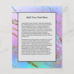 Colourful Mixed Colour Abstract Watercolor Print Flyer