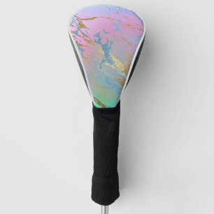 Colourful Mixed Colour Abstract Watercolor Print Golf Head Cover