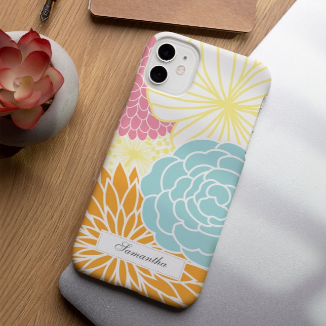 Colourful Mod Florals Case-Mate iPhone Case (Creator Uploaded)