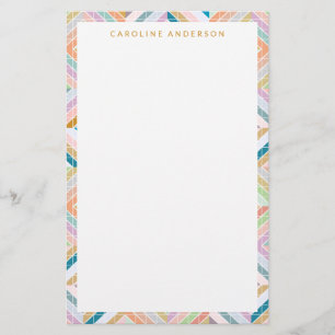 Colourful Mod Patchwork Diamonds Personalized