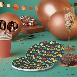 Colourful Mod Pi Symbols Math Themed Paper Plate