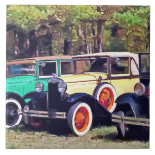 Colourful Model A's Tile
