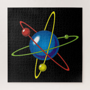 Colourful Model of the Atom Jigsaw Puzzle