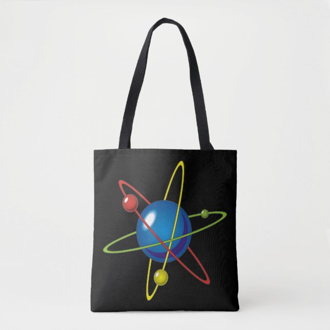 Colourful Model of the Atom Tote Bag (Front)