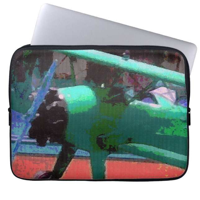 Colourful Model Plane Laptop Sleeve (Front)
