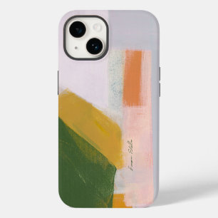 Colourful Modern Abstract Art Custom Name iPhone 14 Case