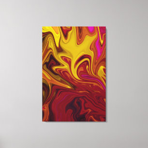 Colourful Modern Abstract Art pastel oil canvas Print