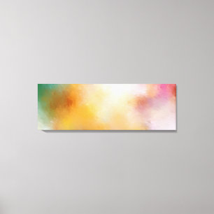 Colourful Modern Abstract Art Red Yellow Blue Pink Canvas Print