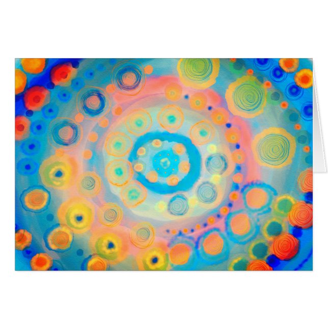 Colourful Modern Abstract Blues Inspirivity (Front Horizontal)