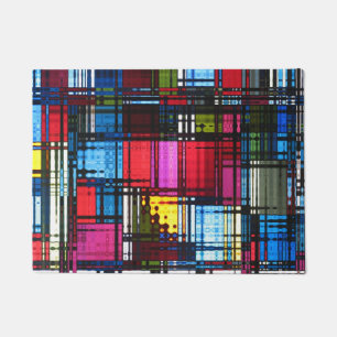 Colourful Modern Abstract Doormat
