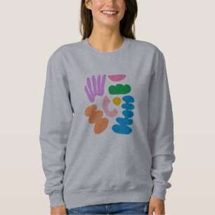 Colourful Modern Abstract Geometric Shapes Art Sweatshirt