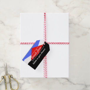 Colourful Modern Abstract   inspirational quote  P Gift Tags