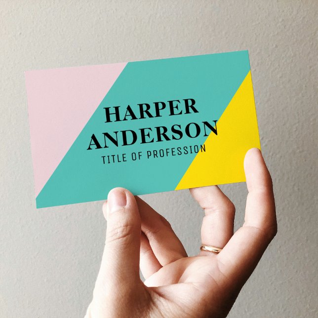 Colourful Modern Abstract Professional Business Card (Creator Uploaded)