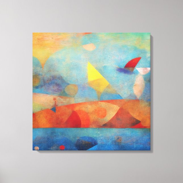 Colourful Modern Abstract The Sandbar Canvas Print (Front)