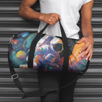 Colourful Modern Astronaut Space Personalized Name