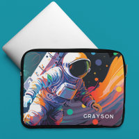 Colourful Modern Astronaut Space Personalized Name