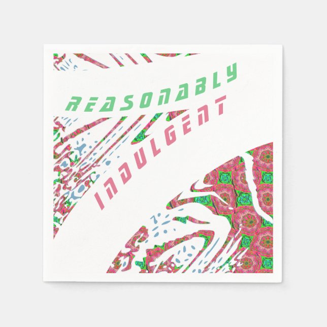 Colourful Modern Customizable Napkin (Front)