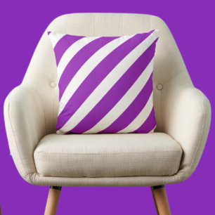 Colourful Modern Cute Stripes Pattern Throw Pillow