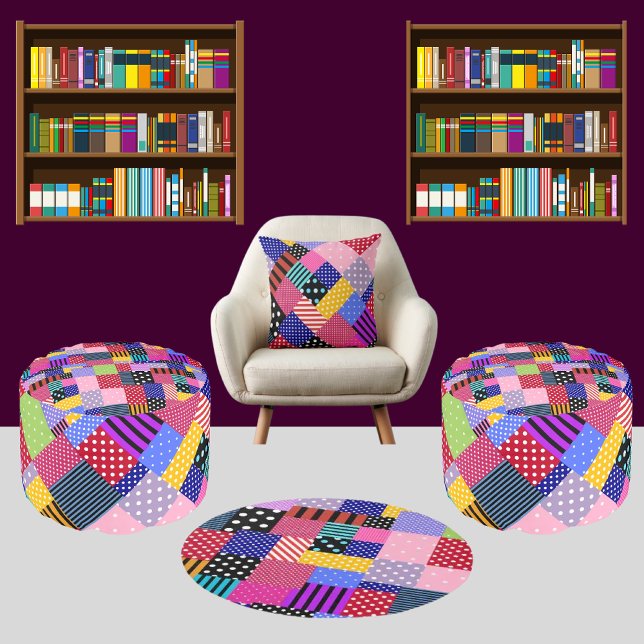 Colourful Modern Cute Stripes Pattern          Throw Pillow (Creator Uploaded)