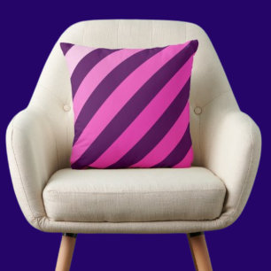 Colourful Modern Cute Stripes Pattern Throw Pillow