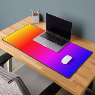 Colourful Modern Design Rainbow Colours Desk Mat