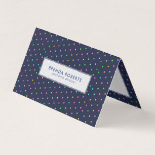 Colourful Modern Dots Pattern Business Card