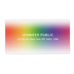 Colourful Modern Elegant Template Shipping Address
