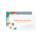 Colourful Modern Floral Business Card