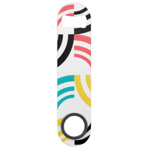 Colourful, modern, fun, cheerful geometric graphic bar key
