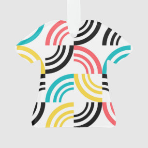Colourful, modern, fun, cheerful geometric graphic ornament