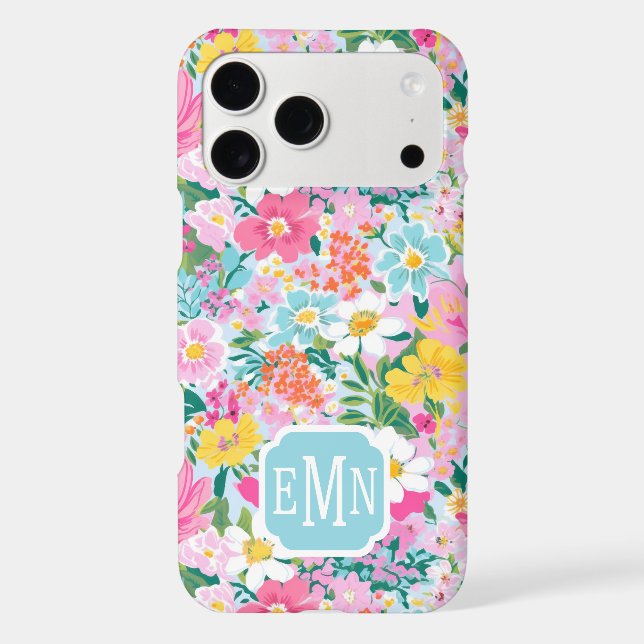 Colourful Modern Garden Monogrammed (Back)