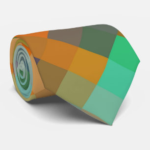 Colourful Modern Geometric Diamond Pattern #20 Tie