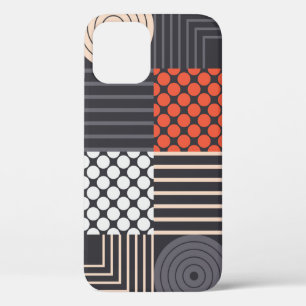 Colourful modern geometric seamless pattern iPhone 12 case