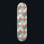 Colourful Modern Geometric Tile Texture Pattern Skateboard<br><div class="desc">This modern design features a tiled pattern of colourful geometric and abstract patterns #mosaic #tiled #textured #pattern #masculine #feminine #girly #stylish #chic #trendy #customgifts #sports #outdoor #skate #skater #skateboard #skateboards #skateboarding #fun #cool #custom #christmas #birthday #giftsforher</div>