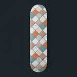 Colourful Modern Geometric Tile Texture Pattern Skateboard<br><div class="desc">This modern design features a tiled pattern of colourful geometric and abstract patterns #mosaic #tiled #textured #pattern #masculine #feminine #girly #stylish #chic #trendy #customgifts #sports #outdoor #skate #skater #skateboard #skateboards #skateboarding #fun #cool #custom #christmas #birthday #giftsforher</div>