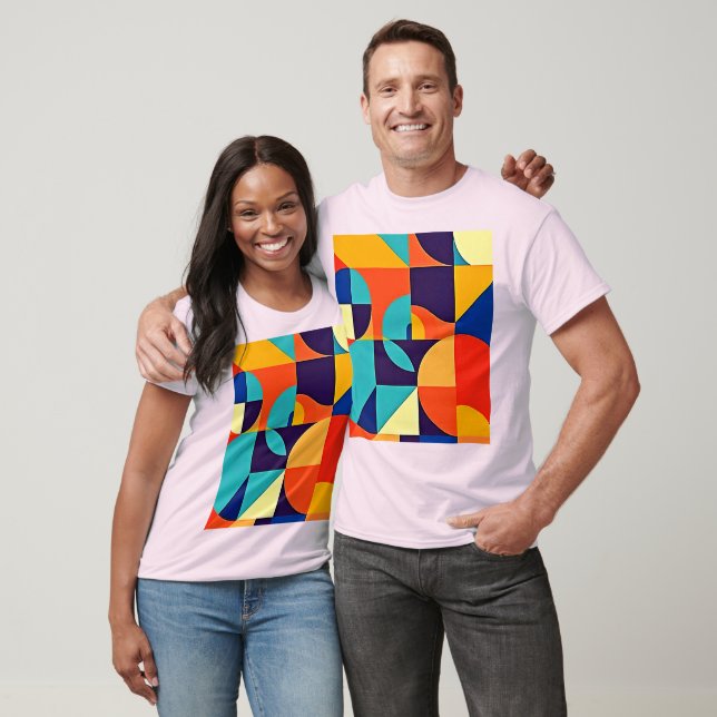 Colourful Modern Geometry T-Shirt (Unisex)