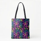 Colourful Modern Girly Neon Love Heart Personalize
