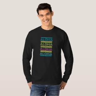 Colourful Modern Hawaiian ALOHA Design T-Shirt