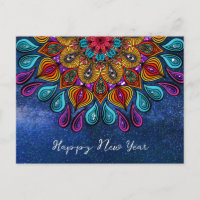  Colourful Modern Mandala Trippy Psychedelic Hippi